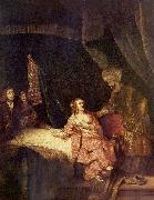 Rembrandt Peale Joseph wird von Potiphars Weib beschuldigt oil painting on canvas